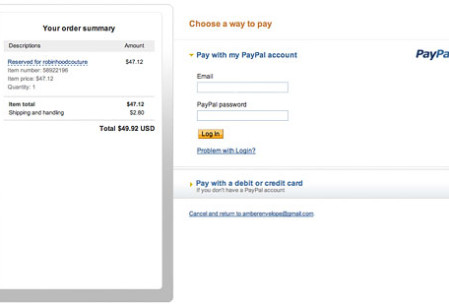 paypal checkout